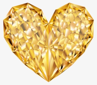 Free Png Download Yellow Brilliant Heart Clipart Png - Clip Art