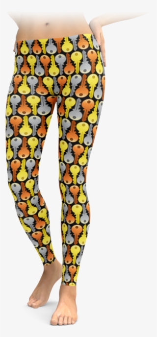 Tessellated House Keys Leggings - Teeth Leggings