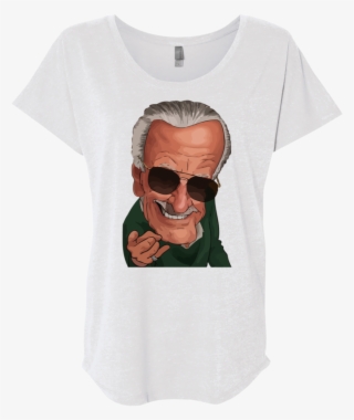 Stan Lee Caricature Shirt Rip Stan Lee Shirt Triblend - Active Shirt