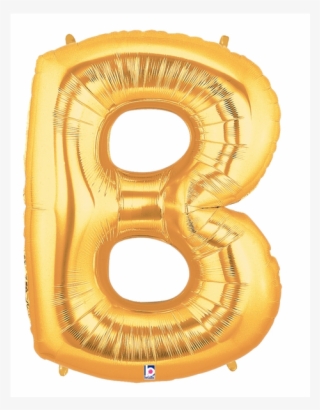 Gold Letter B Foil Balloon Letters - B Balloon
