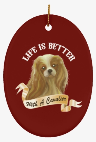 Cavalier King Charles Spaniel Christmas Ornament - Wunjo Rune