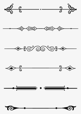 Pattern Border Black Vintage Png And Psd - Pattern