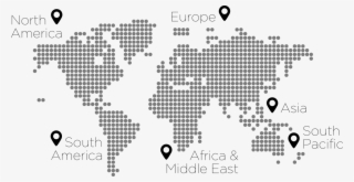 Operating In Over 60 Countries - World Map Abstract Design