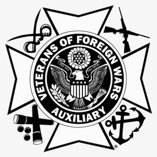 Large Black & White No Tagline - Vfw Auxiliary