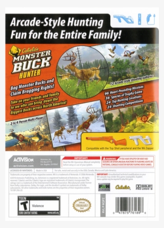 Cabela's Monster Buck Hunter - Wii