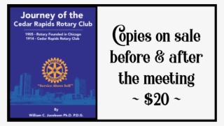 History Book On Sale - Rotary