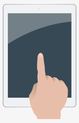 A Close Up Of A Hand Tapping On A Touchscreen - Sign