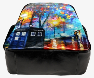 Psylocke Multipurpose Leather Backpack With Tardis - Hand Luggage