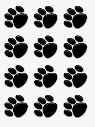 Tcr5118 Black Paw Prints Mini Accents Image - Sofia The First Printable Toppers