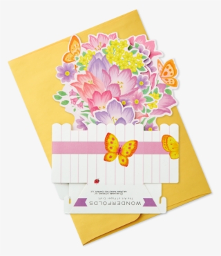 Springtime Flowers Pop Up Easter Card - Greeting Card