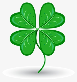 Svg Saint Patricks Day Four Leaf Clover Symbol - Dessin Trèfle À Quatre Feuilles