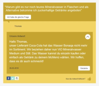 Beschwerde Eines Verbrauchers Zu Fehlendem Wasser Am - Parallel