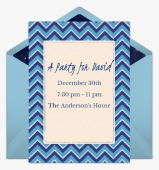 Blue Waves Online Invitation - Party