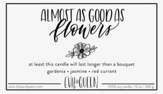 Evil Queen Candle {almost As Good As Flowers} - Calligraphy