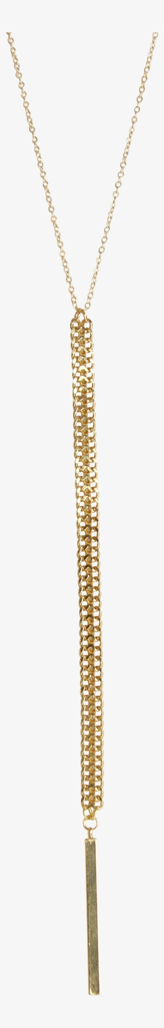 Lana Textured Chain Y Necklace - Chain