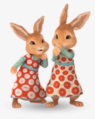 Free Png Download Two Girl Rabbits Png Images Background - Peter Rabbit Characters Flopsy