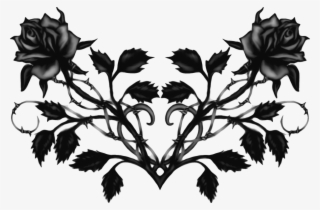 Share This Image - Black Roses With Thorns