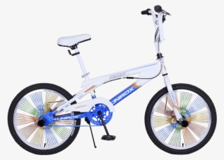Bmx Free Style With Disc Brake White Blue - Bicycle