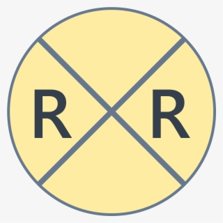 Panneau De Traversée Des Rails Icon - Circle