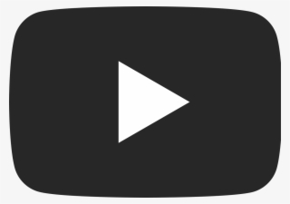 Youtube Dark Icon - Youtube Logo Vector Grey