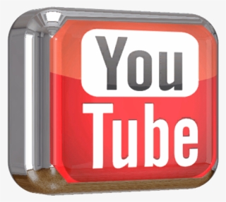 Youtube Square Shiny 3d Button Png File - Youtube
