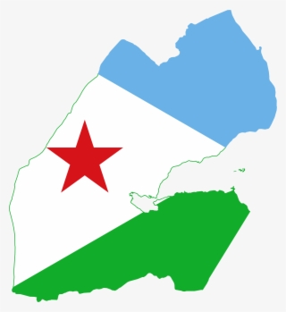Djibouti Map And Flag