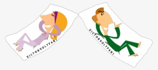 Victor N Anita Hugging Pillows By Victorvoltfan1