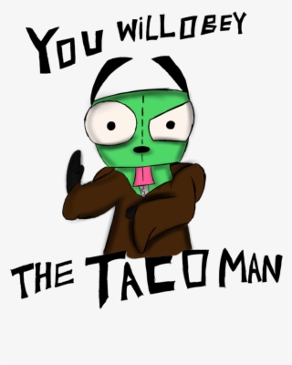 Obey The Taco Man Sketch By Invaderskull1995 - Cartoon