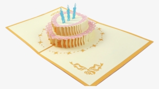 Birthday Cake 3d Pop Up Card - Birthday Cake