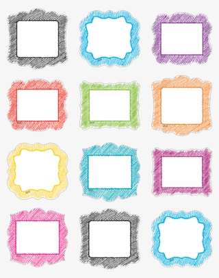 Tcr2687 Scribble Mini Accents Image - Early Computer Graphics Black White