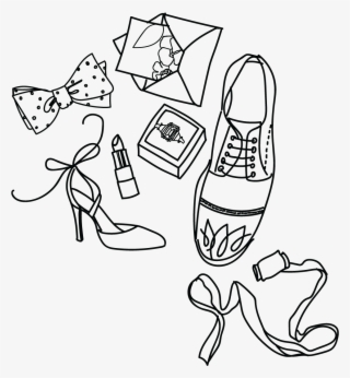 Wedding Drawing Scribbles - Line Art