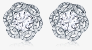 Enchanting Floral Multi-way Diamond Earrings Setting - Earrings