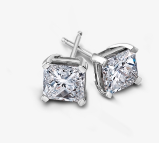 Shimansky My Girl Classic Stud Earrings - Platinum