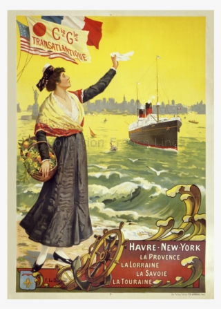 French Line Poster Created By Fernand Le Quesne - Poster