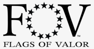 Antiqued American Flag Art- Flags Of Valor - Flags Of Valor Logo