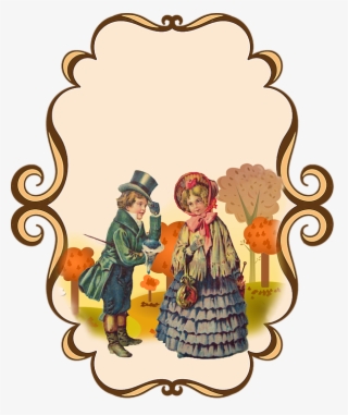 Frame, Edge, Vintage, Childish, Background, Romantic - Placa Arabesco Png