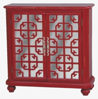 Pulaski Accents Door Accent Chest In Bright Red - Furniture