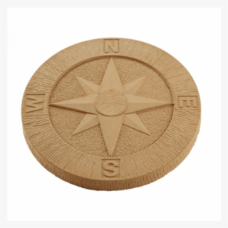 Compass Stepping Stone 400mm York Gold - Circle