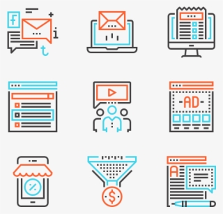 Digital Marketing - Server Management Icons