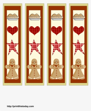 1275 X 1650 7 - Christmas Bookmark Templates Print