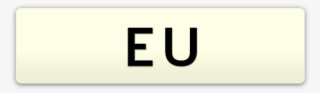 Euros Symbol Eu Euro Plate Number Plates For Sale - Black-and-white