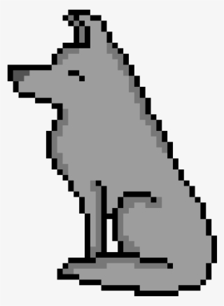 Pixel Art Wolf Shaded - Pixel Creature Gif