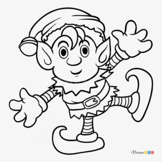 665 X 665 4 - Christmas Elf Drawing