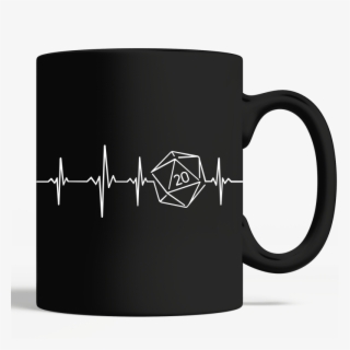 Heartbeat Dice D20 D&d Game Mug - Mug