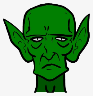 Monster, Sad, Green, Frown, Evil, Ears - Story Of The Goblins Who Stole