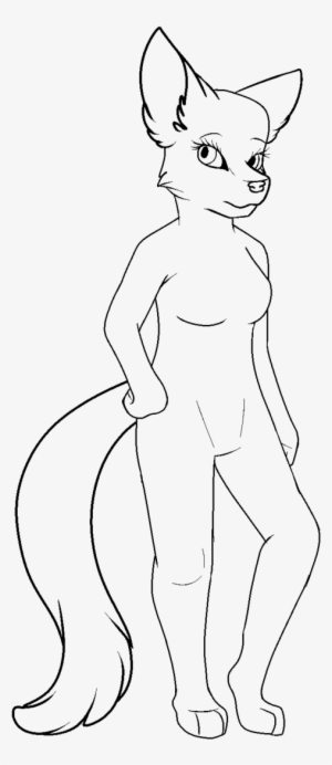 Furry Base Png Banner Free Stock - Line Art