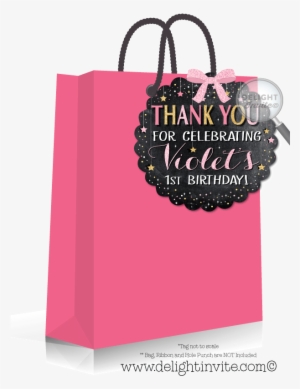 Twinkle Twinkle Little Star 1st Birthday Favor Tags - Skye Paw Patrol Goodie Bags