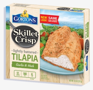 Skilletcrisp Tilapia Garlicherb 153300 - Gortons Skillet Crisp Tilapia, Garlic & Herb -