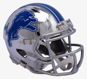 Detroit Lions Speed Chrome Mini Helmet - Lions Helmet