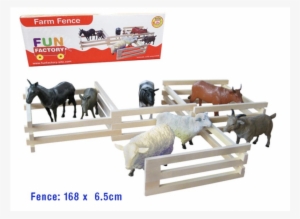 Folding Wooden Farm Fence 168cm - Fun Factory Farm Fence